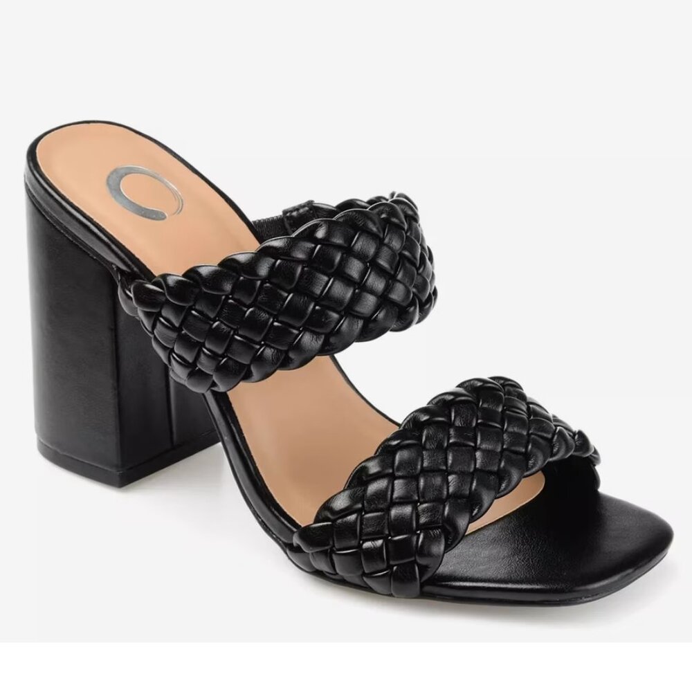 Women's Black Braided Sandals